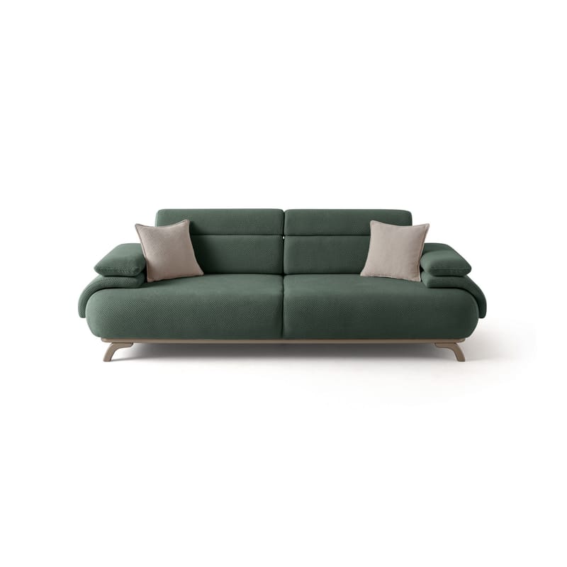 3-seters sofa Atelier Del Sofa Bonjo Silver (246 x 81 x 97 cm) Grønn - Grønn - Møbler - Sofaer - Sofa 3 seter