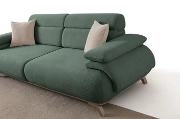 3-seters sofa Atelier Del Sofa Bonjo Silver (246 x 81 x 97 cm) Grønn - Grønn - Møbler - Sofaer - Sofa 3 seter