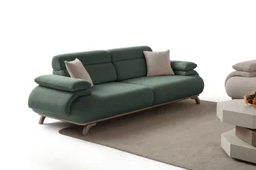 3-seters sofa Atelier Del Sofa Bonjo Silver (246 x 81 x 97 cm) Grønn - Grønn - Møbler - Sofaer - Sofa 3 seter