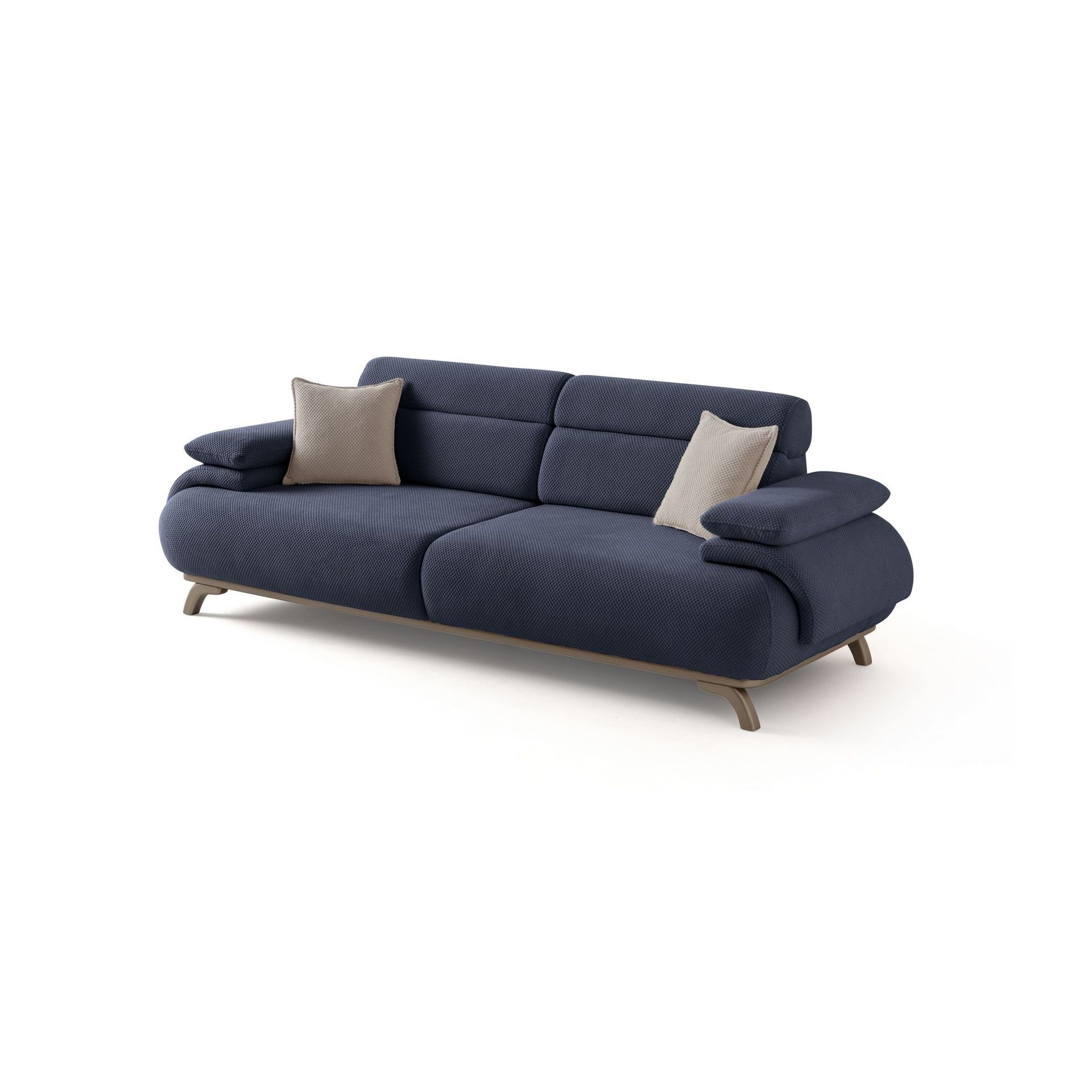 3-seters sofa Atelier Del Sofa Bonjo Silver (246 x 81 x 97 cm) Navy Blue - Marineblå