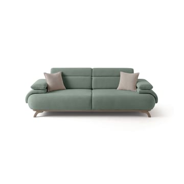 3-seters sofa Atelier Del Sofa Bonjo Silver (246 x 81 x 97 cm) Sea Green - Sjøgrønn - Møbler - Sofaer - Sofa 3 seter