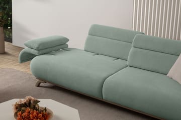 3-seters sofa Atelier Del Sofa Bonjo Silver (246 x 81 x 97 cm) Sea Green - Sjøgrønn - Møbler - Sofaer - Sofa 3 seter