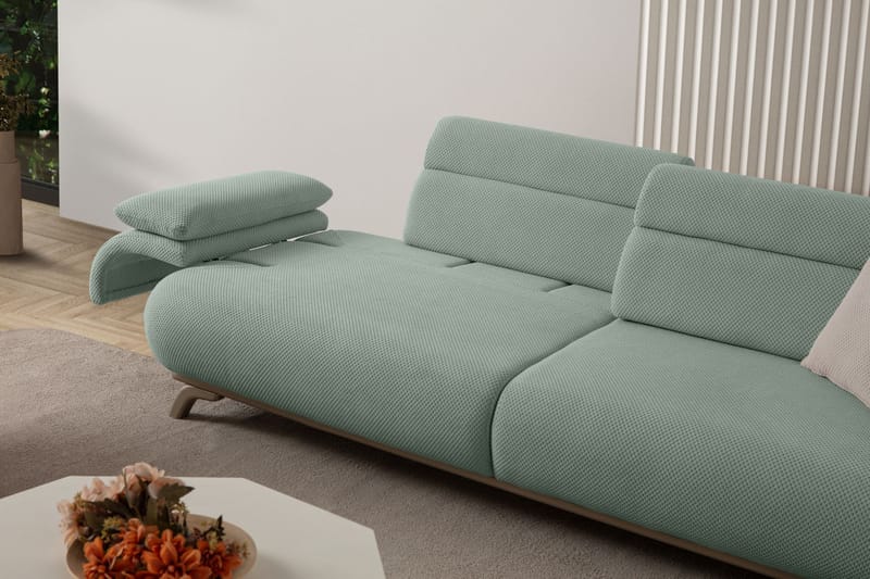 3-seters sofa Atelier Del Sofa Bonjo Silver (246 x 81 x 97 cm) Sea Green - Sjøgrønn - Møbler - Sofaer - Sofa 3 seter