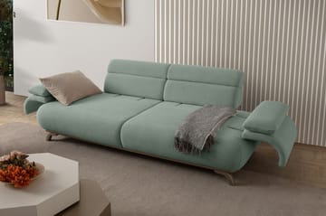 3-seters sofa Atelier Del Sofa Bonjo Silver (246 x 81 x 97 cm) Sea Green - Sjøgrønn - Møbler - Sofaer - Sofa 3 seter