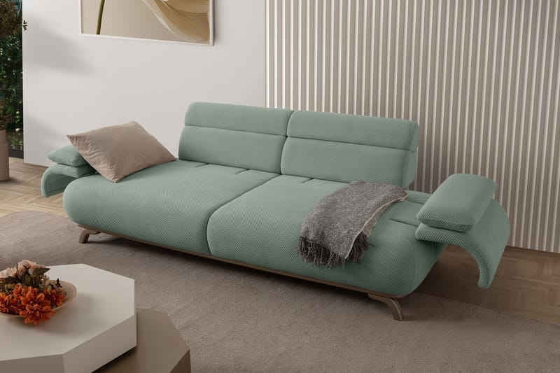 3-seters sofa Atelier Del Sofa Bonjo Silver (246 x 81 x 97 cm) Sea Green - Sjøgrønn - Møbler - Sofaer - Sofa 3 seter