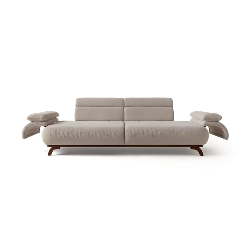 3-seters sofa Atelier Del Sofa Bonjo Walnut (246 x 81 x 97 cm) Beige - Beige - Møbler - Sofaer - Sofa 3 seter