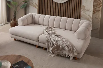 3-seters sofa Atelier Del Sofa Gloria (240 x 80 x 95 cm) Beige - Beige - Møbler - Sofaer - Sofa 3 seter