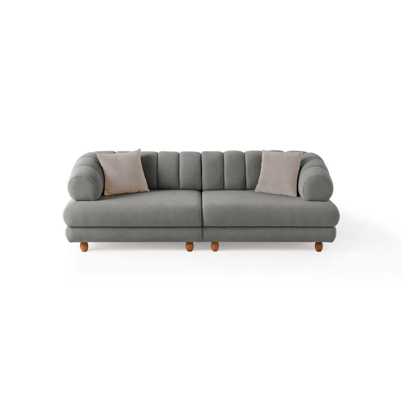 3-seters sofa Atelier Del Sofa Gloria (240 x 80 x 95 cm) Grå - Grå - Møbler - Sofaer - Sofa 3 seter