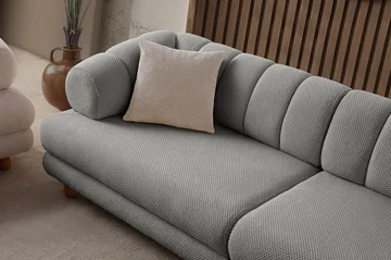 3-seters sofa Atelier Del Sofa Gloria (240 x 80 x 95 cm) Grå - Grå - Møbler - Sofaer - Sofa 3 seter