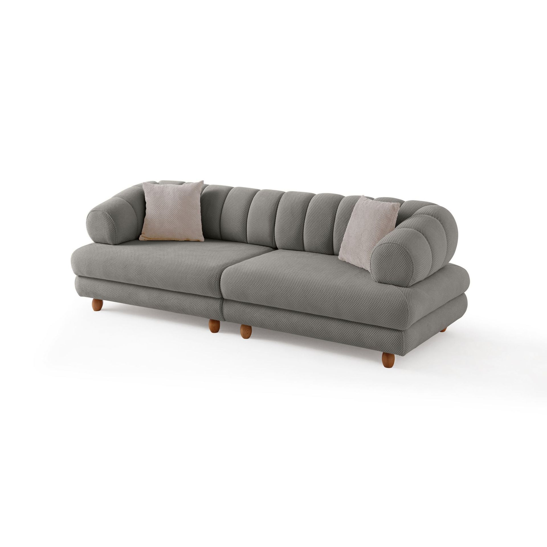 3-seters sofa Atelier Del Sofa Gloria (240 x 80 x 95 cm) Grå - Grå