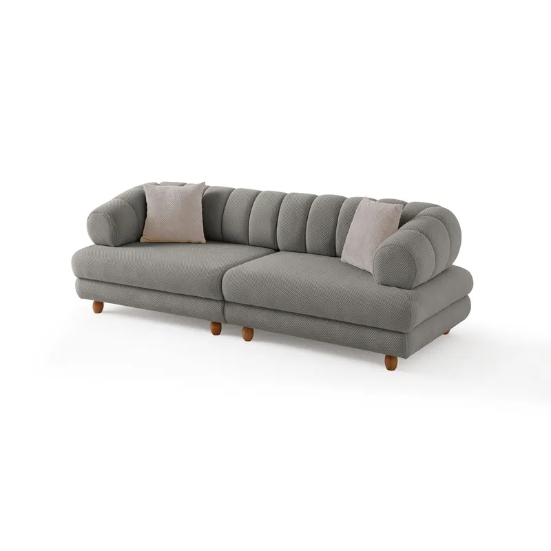 3-seters sofa Atelier Del Sofa Gloria (240 x 80 x 95 cm) Grå, Grå