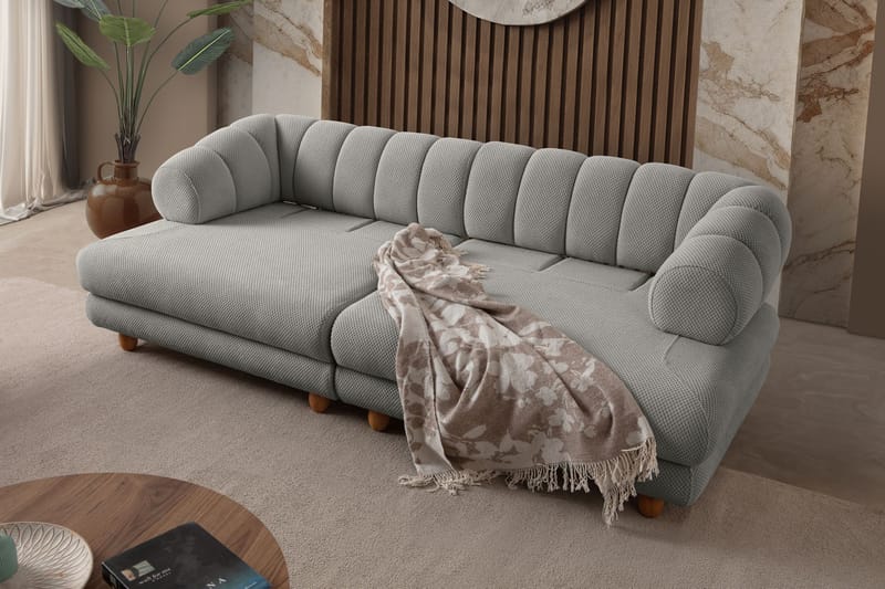 3-seters sofa Atelier Del Sofa Gloria (240 x 80 x 95 cm) Grå - Grå - Møbler - Sofaer - Sofa 3 seter
