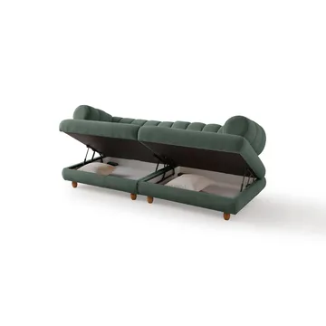 3-seters sofa Atelier Del Sofa Gloria (240 x 80 x 95 cm) Grønn - Grønn - Møbler - Sofaer - Sofa 3 seter