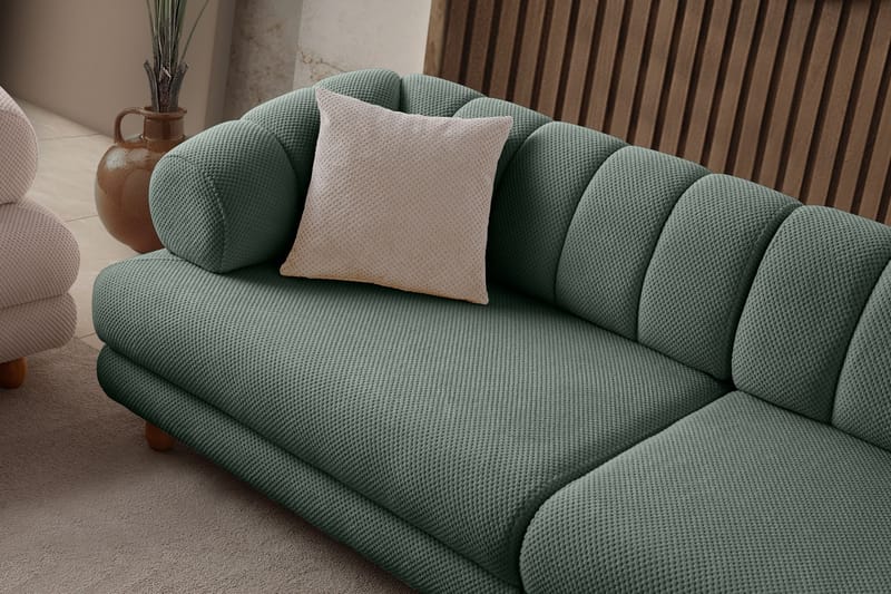 3-seters sofa Atelier Del Sofa Gloria (240 x 80 x 95 cm) Grønn - Grønn - Møbler - Sofaer - Sofa 3 seter