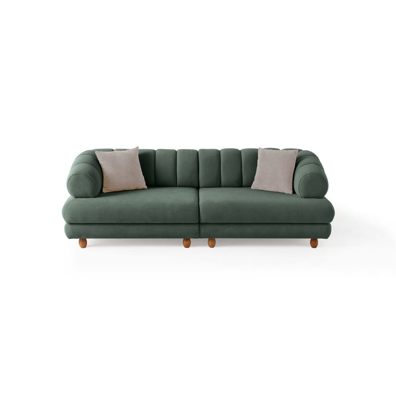 3-seters sofa Atelier Del Sofa Gloria (240 x 80 x 95 cm) Grønn - Grønn - Møbler - Sofaer - Sofa 3 seter