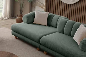 3-seters sofa Atelier Del Sofa Gloria (240 x 80 x 95 cm) Grønn - Grønn - Møbler - Sofaer - Sofa 3 seter
