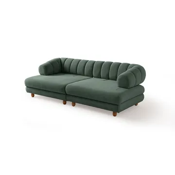 3-seters sofa Atelier Del Sofa Gloria (240 x 80 x 95 cm) Grønn - Grønn - Møbler - Sofaer - Sofa 3 seter