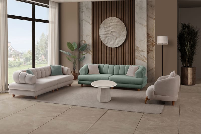 3-seters sofa Atelier Del Sofa Gloria (240 x 80 x 95 cm) Sea Green - Sea Green - Møbler - Sofaer - Sofa 3 seter