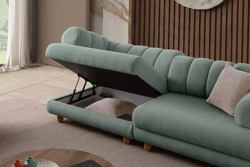 3-seters sofa Atelier Del Sofa Gloria (240 x 80 x 95 cm) Sea Green - Sea Green - Møbler - Sofaer - Sofa 3 seter