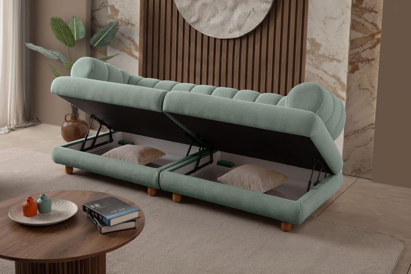3-seters sofa Atelier Del Sofa Gloria (240 x 80 x 95 cm) Sea Green - Sea Green - Møbler - Sofaer - Sofa 3 seter