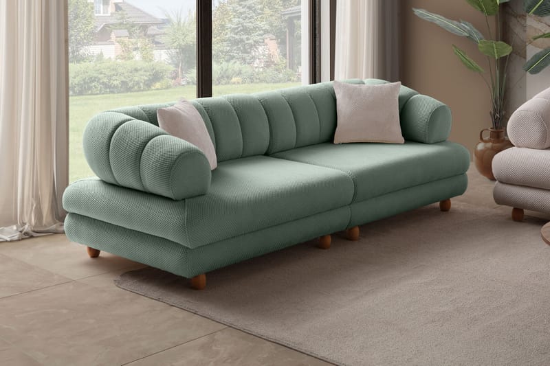 3-seters sofa Atelier Del Sofa Gloria (240 x 80 x 95 cm) Sea Green - Sea Green - Møbler - Sofaer - Sofa 3 seter