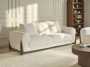 3-seters sofa Vinliden - Hvit - Møbler - Sofaer - Sofa 3 seter