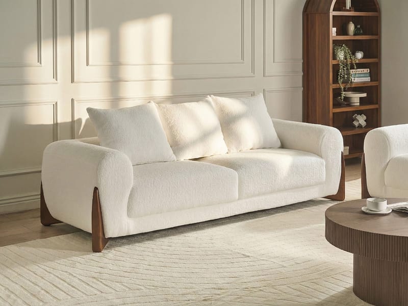 3-seters sofa Vinliden - Hvit - Møbler - Sofaer - Sofa 3 seter