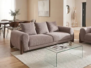 3-seters sofa Vinliden - Mørkebrun, brun - Møbler - Sofaer - Sofa 3 seter