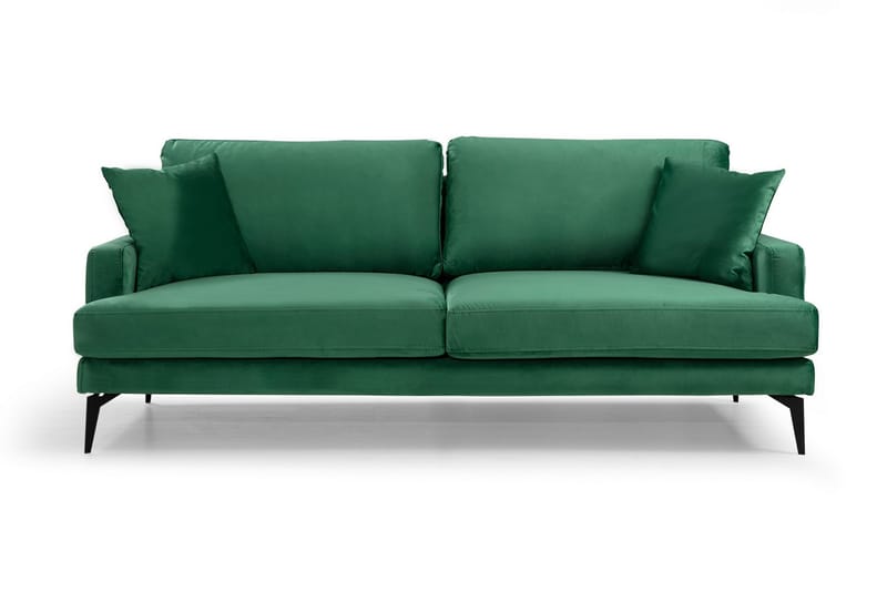 Andary 3-seters Sofa - Grønn/Svart - Møbler - Sofaer - Sofa 3 seter