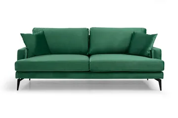 Andary 3-seters Sofa - Grønn/Svart - Møbler - Sofaer - Sofa 3 seter