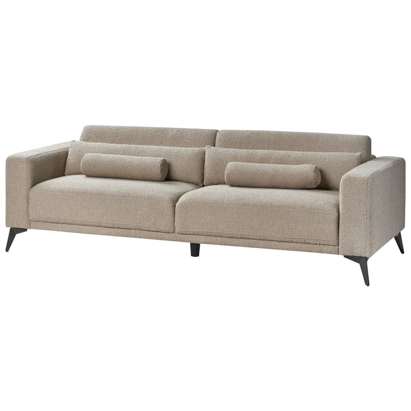 3-seters sofa Ange - Beige, svart/Bouclé - Møbler - Sofaer - Sofa 3 seter