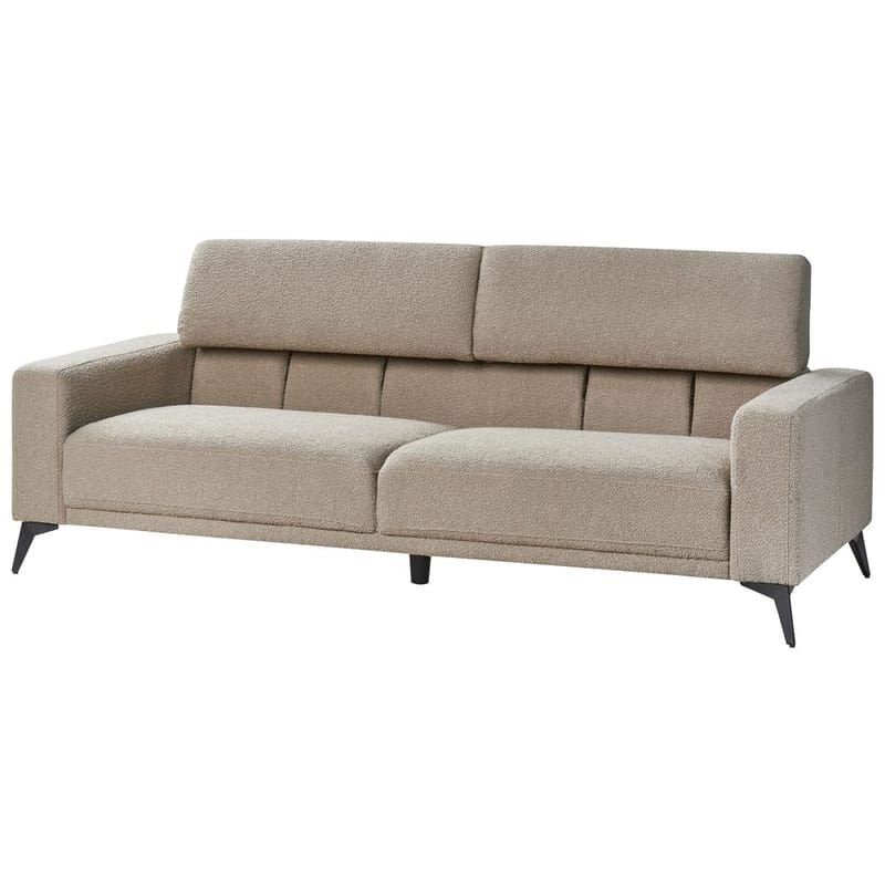 3-seters sofa Ange - Beige, svart/Bouclé - Møbler - Sofaer - Sofa 3 seter