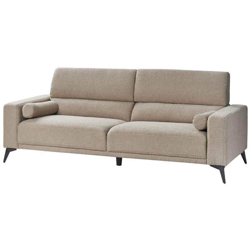3-seters sofa Ange - Beige, svart/Bouclé - Møbler - Sofaer - Sofa 3 seter