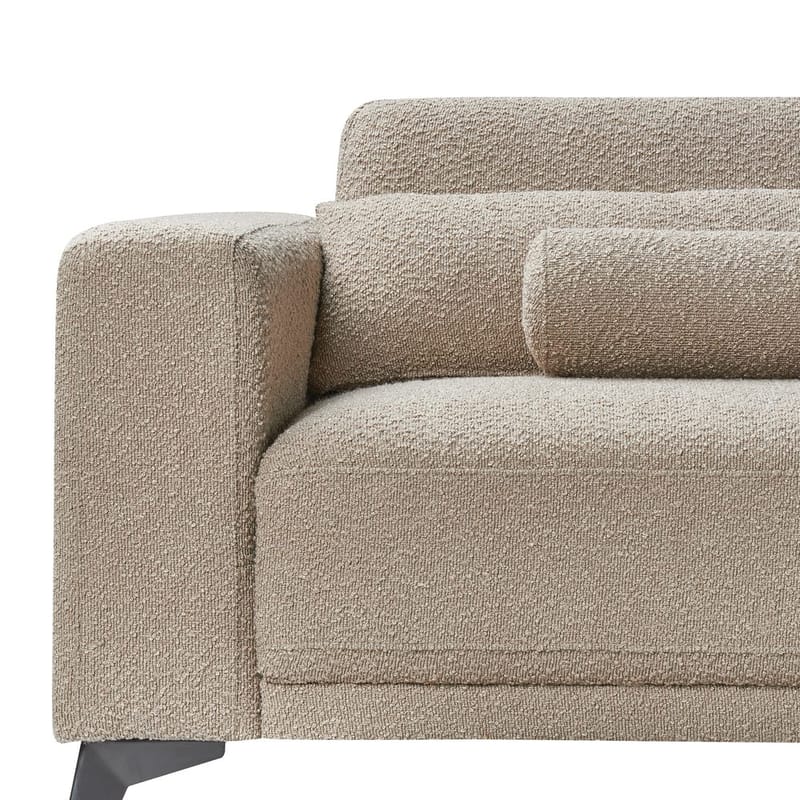 3-seters sofa Ange - Beige, svart/Bouclé - Møbler - Sofaer - Sofa 3 seter