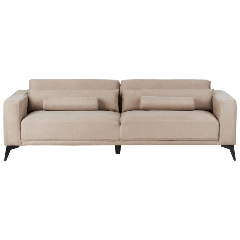 3-seters sofa Ange - Beige, svart/Polyester - Møbler - Sofaer - Sofa 3 seter