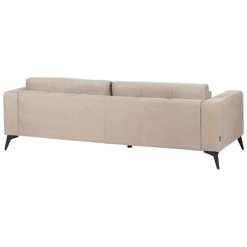 3-seters sofa Ange - Beige, svart/Polyester - Møbler - Sofaer - Sofa 3 seter