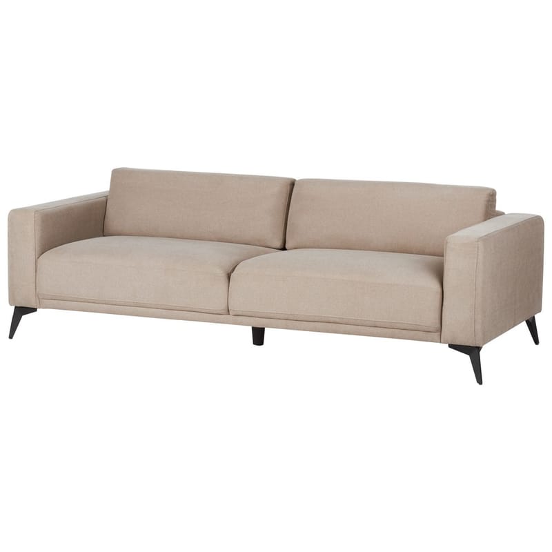 3-seters sofa Ange - Beige, svart/Polyester - Møbler - Sofaer - Sofa 3 seter