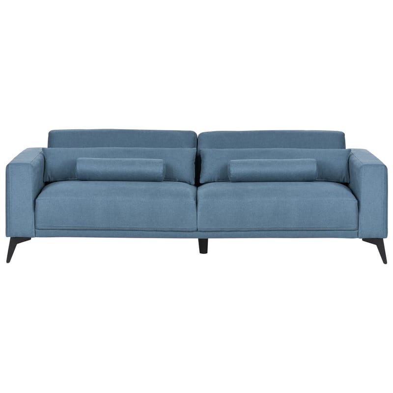 3-seters sofa Ange - Blå, Svart/Polyester - Møbler - Sofaer - Sofa 3 seter