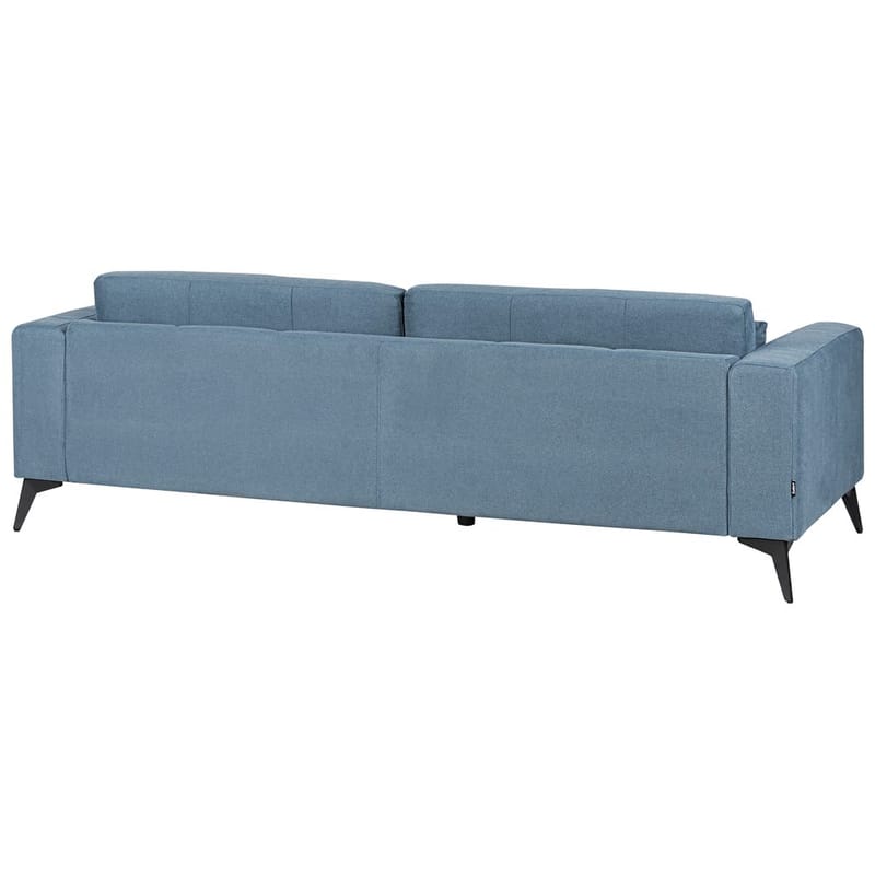 3-seters sofa Ange - Blå, Svart/Polyester - Møbler - Sofaer - Sofa 3 seter