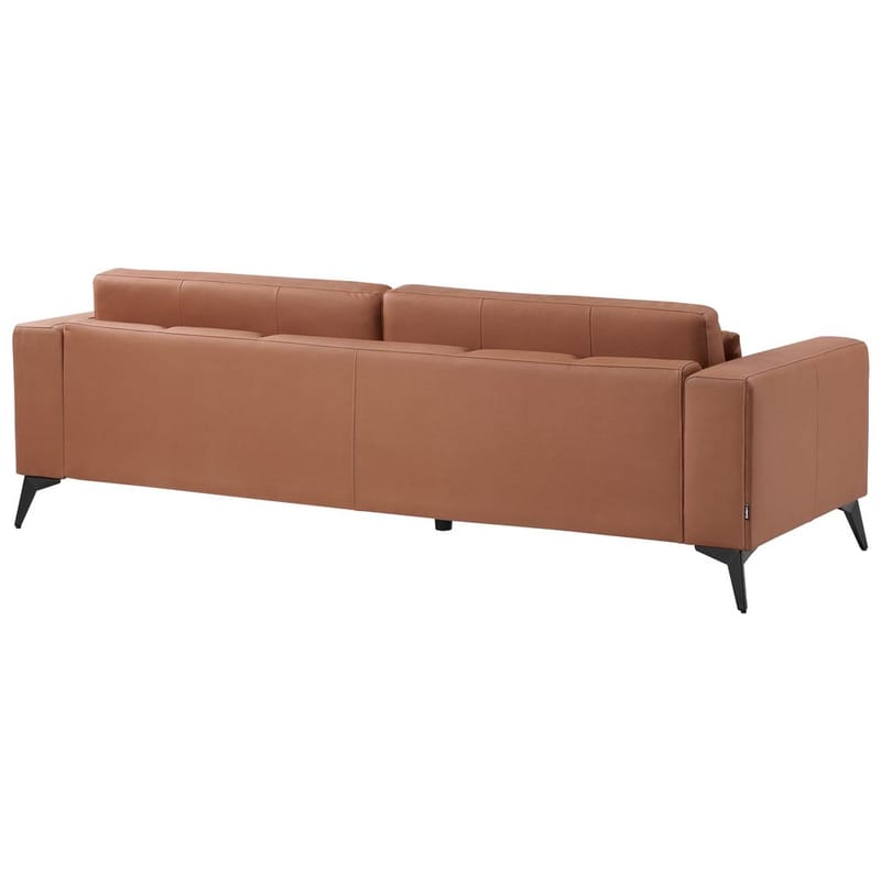 3-seters sofa Ange - Brun, Svart/Vegansk økologisk kunstlær - Møbler - Sofaer - Sofa 3 seter