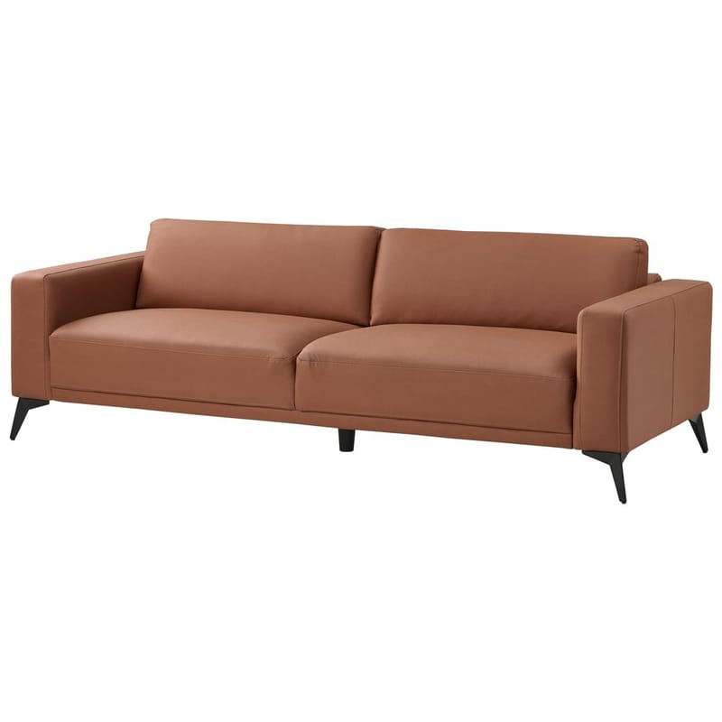 3-seters sofa Ange - Brun, Svart/Vegansk økologisk kunstlær - Møbler - Sofaer - Sofa 3 seter