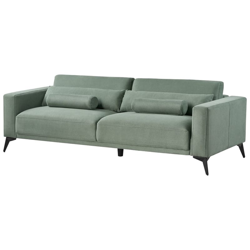 3-seters sofa Ange - Grønn, Svart/Polyester - Møbler - Sofaer - Sofa 3 seter