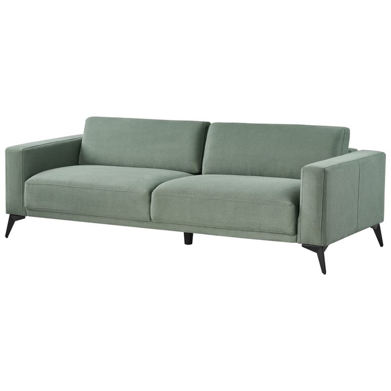 3-seters sofa Ange - Grønn, Svart/Polyester - Møbler - Sofaer - Sofa 3 seter
