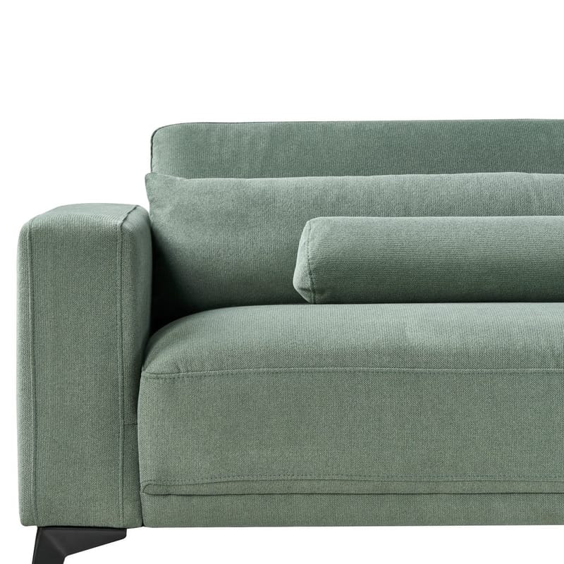 3-seters sofa Ange - Grønn, Svart/Polyester - Møbler - Sofaer - Sofa 3 seter