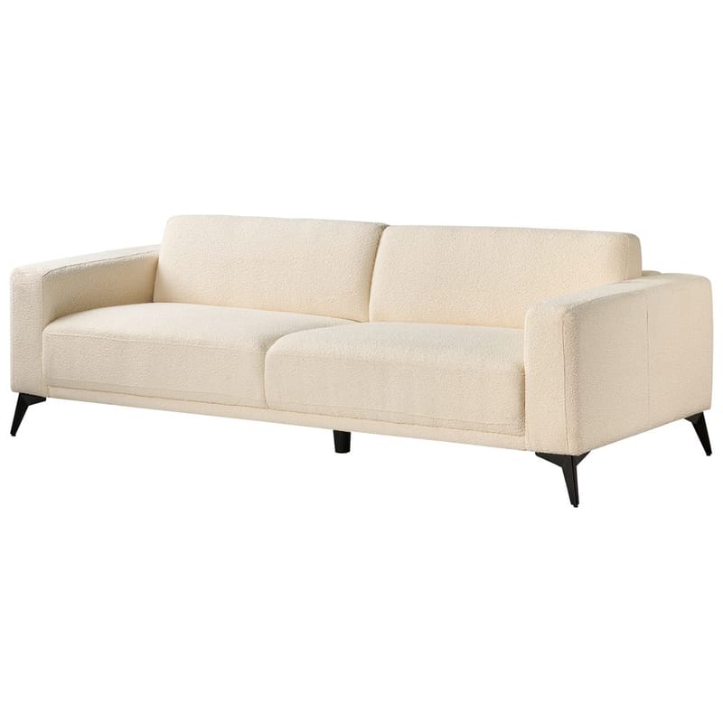 3-seters sofa Ange - Hvit, Svart/Bouclé - Møbler - Sofaer - Sofa 3 seter