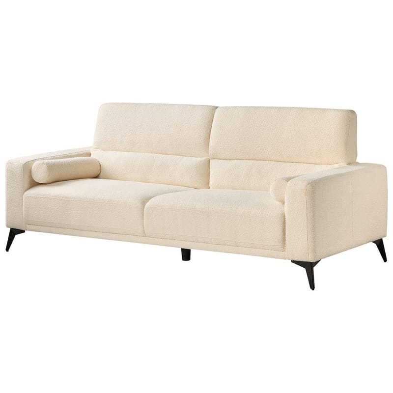 3-seters sofa Ange - Hvit, Svart/Bouclé - Møbler - Sofaer - Sofa 3 seter