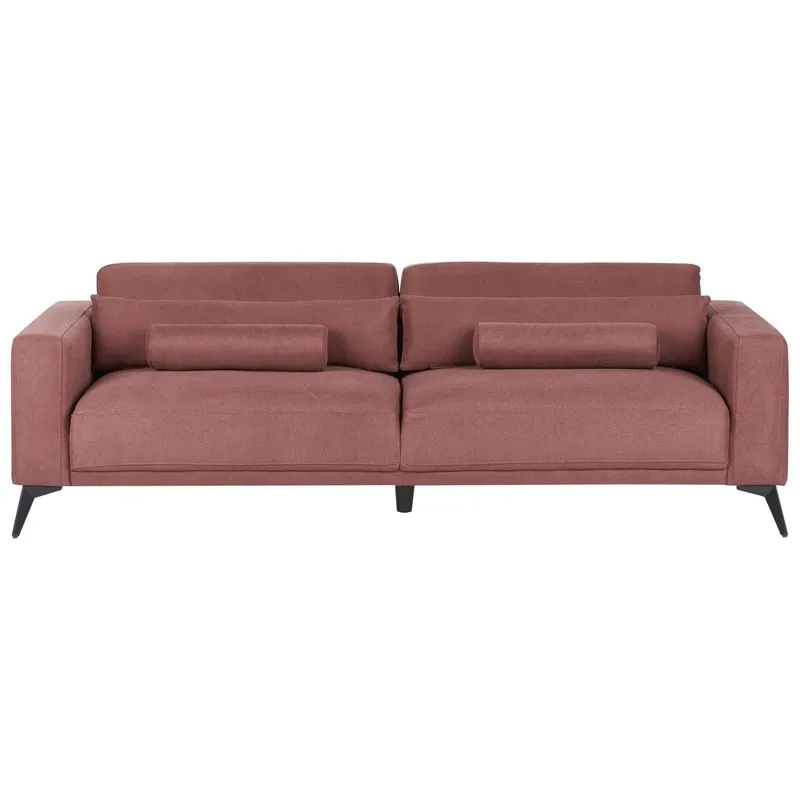 3-seters sofa Ange, Rød, Svart/Polyester