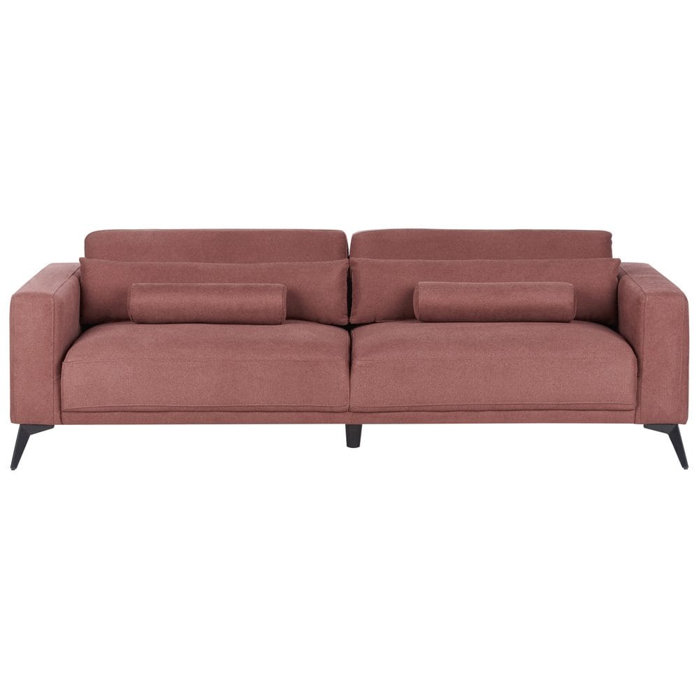 3-seters sofa Ange - Rød, Svart/Polyester