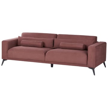 3-seters sofa Ange - Rød, Svart/Polyester - Møbler - Sofaer - Sofa 3 seter