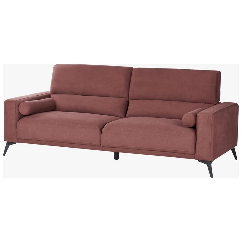 3-seters sofa Ange - Rød, Svart/Polyester - Møbler - Sofaer - Sofa 3 seter